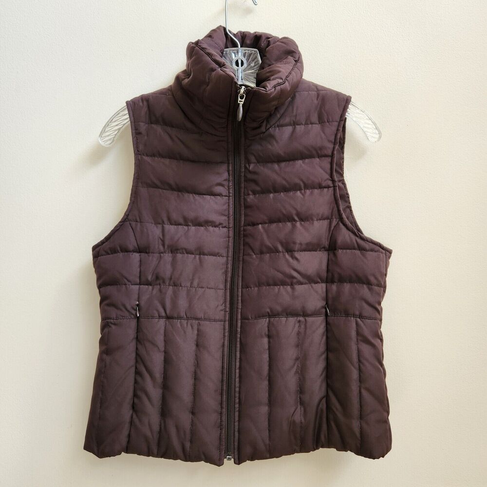 Kenneth Cole Reaction Vest Men M Down Brown Quilted Puffer Gorpcore Outdoor Hike